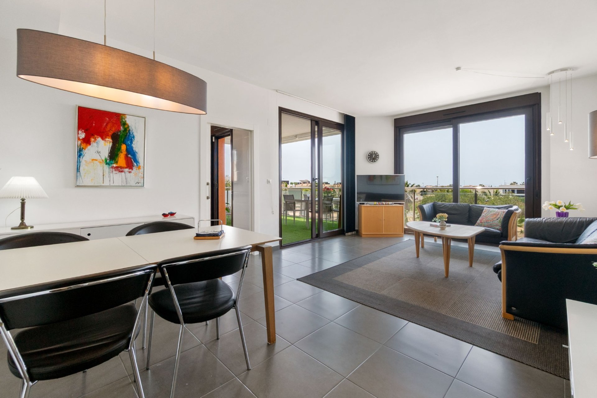 Living room - 3 bedroom apartment in Lomas de Cabo Roig